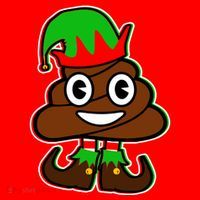 Christmas Elf Poop Emoji Santa Hat thumb 1
