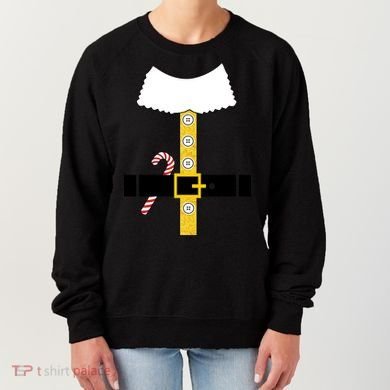 Christmas Elf Suit Candy Cane Costume Women's Sweatshirt