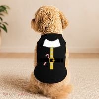 Christmas Elf Suit Candy Cane Costume Doggie Tank thumb 2