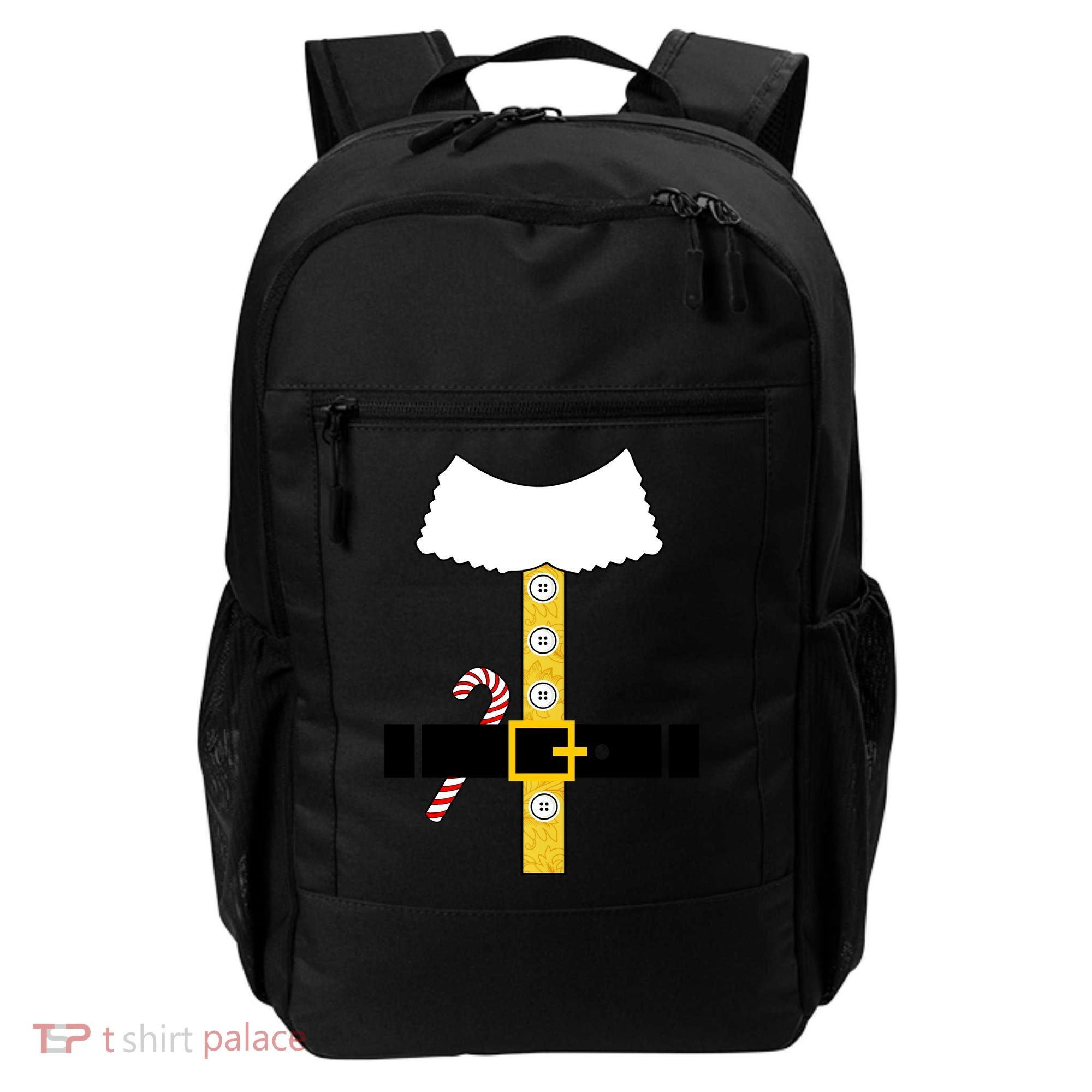 Christmas Elf Suit Candy Cane Costume Backpack