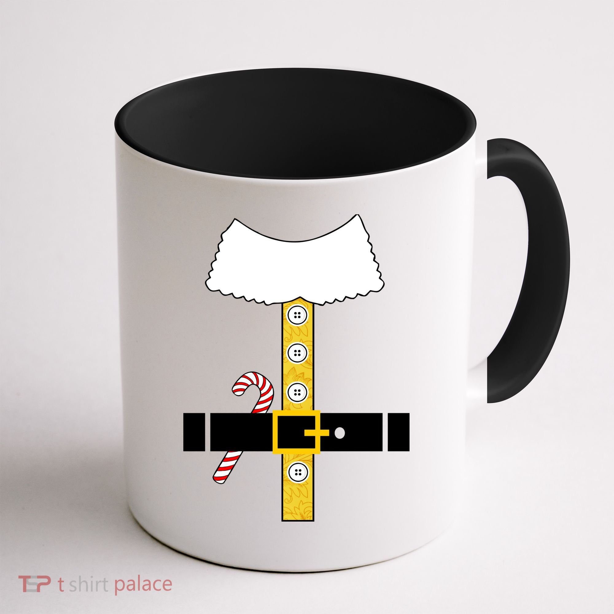 Christmas Elf Suit Candy Cane Costume Coffee Mug