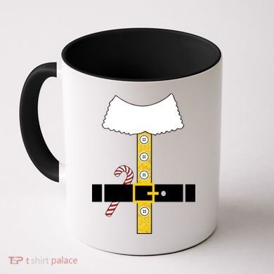 Christmas Elf Suit Candy Cane Costume Coffee Mug