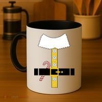 Christmas Elf Suit Candy Cane Costume Coffee Mug thumb 4