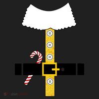 Christmas Elf Suit Candy Cane Costume Beanie thumb 2