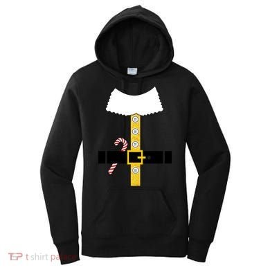 Christmas Elf Suit Candy Cane Costume Women's Hoodie