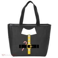 Christmas Elf Suit Candy Cane Costume Tote Bag thumb 0