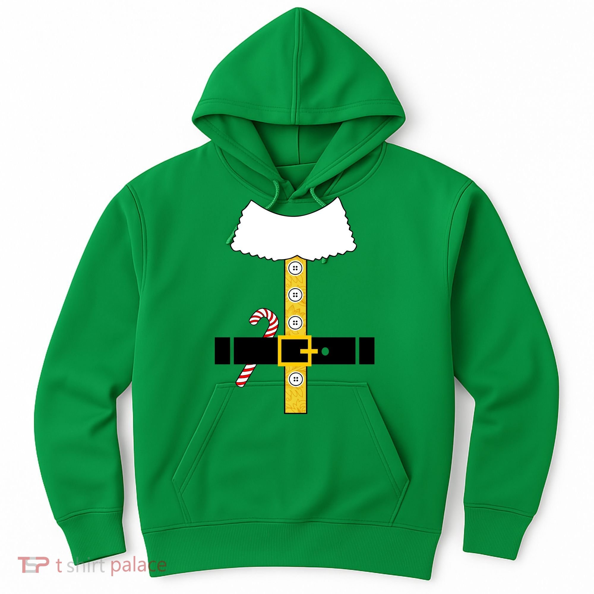 Christmas Elf Suit Candy Cane Costume Hoodie