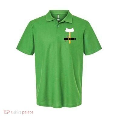 Christmas Elf Suit Candy Cane Costume Polo