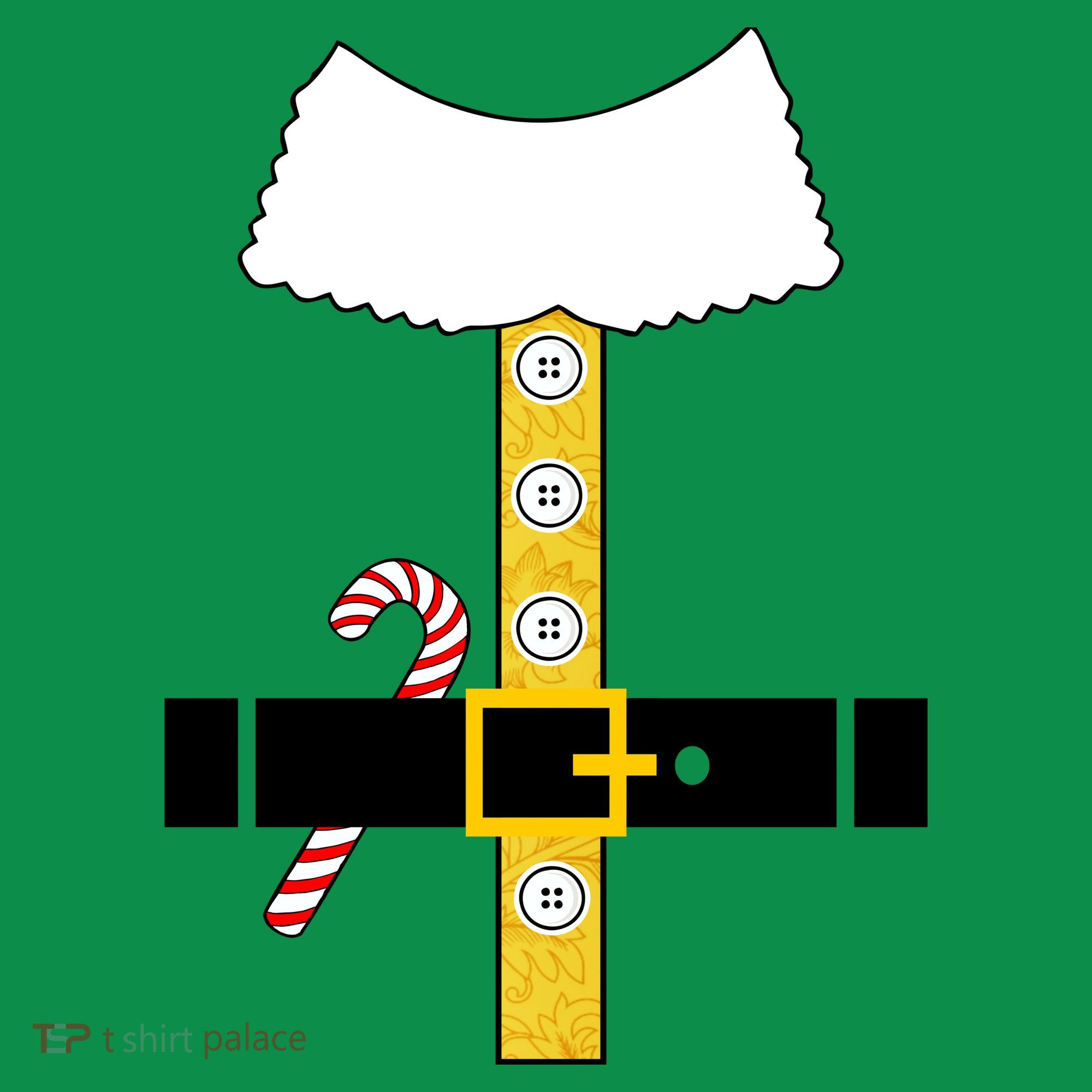Christmas Elf Suit Candy Cane Costume Mousepad