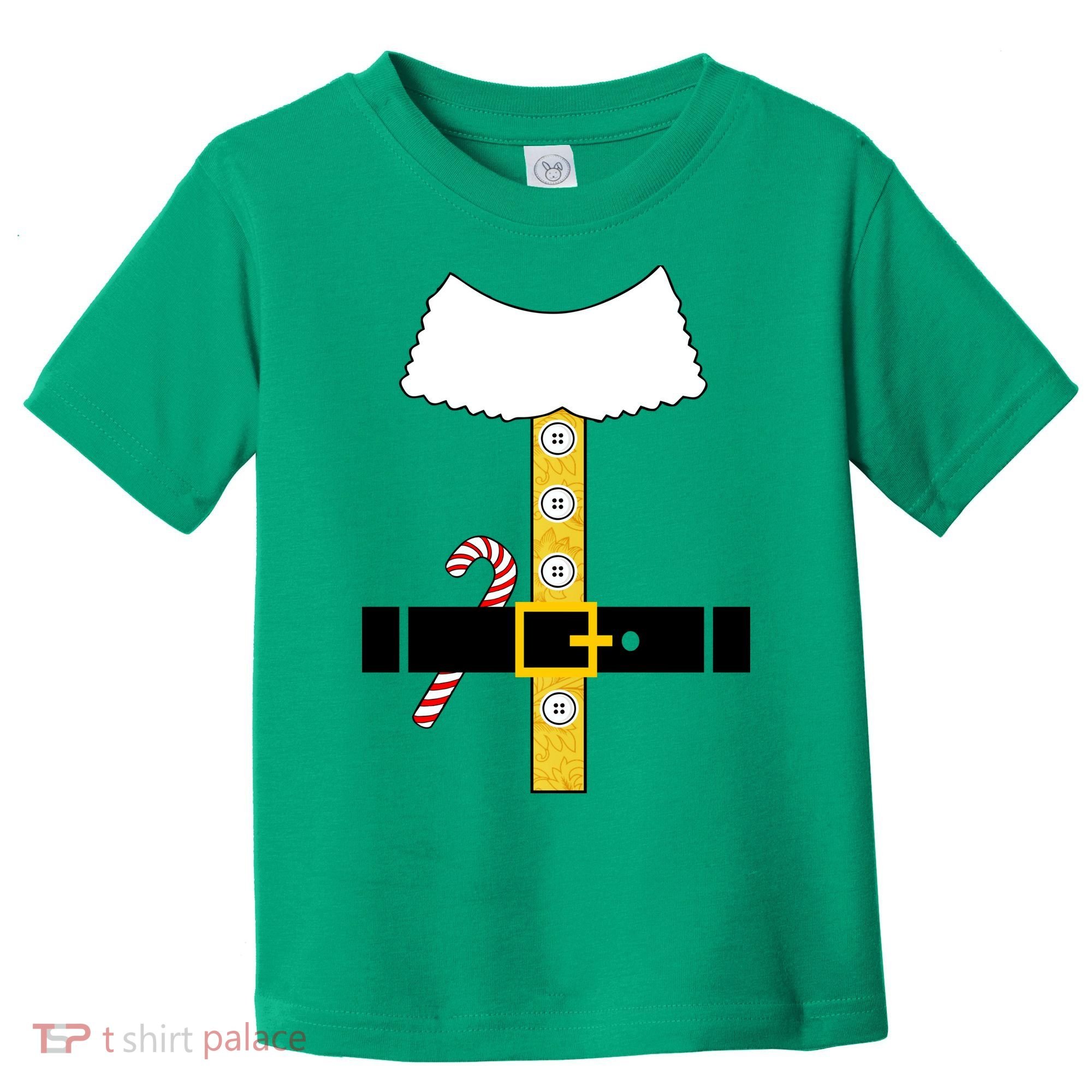 Christmas Elf Suit Candy Cane Costume Toddler T-Shirt
