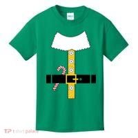 Christmas Elf Suit Candy Cane Costume Kids T-Shirt thumb 0