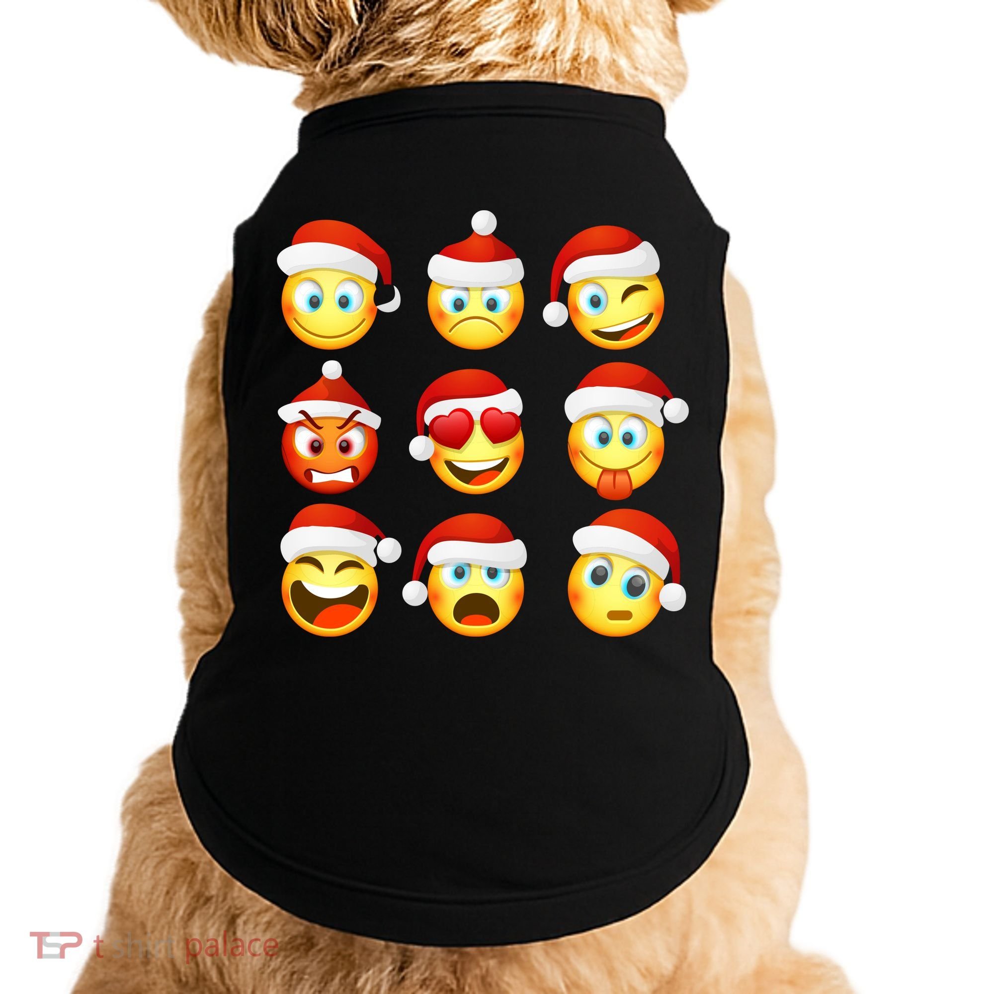 Christmas Emoji's Smiley Doggie Tank