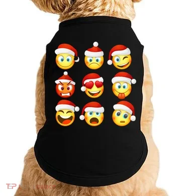 Christmas Emoji's Smiley Doggie Tank