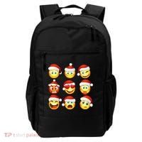 Christmas Emoji's Smiley Backpack thumb 0