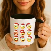 Christmas Emoji's Smiley Coffee Mug thumb 3