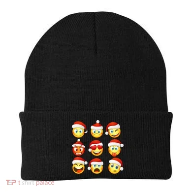 Christmas Emoji's Smiley Beanie