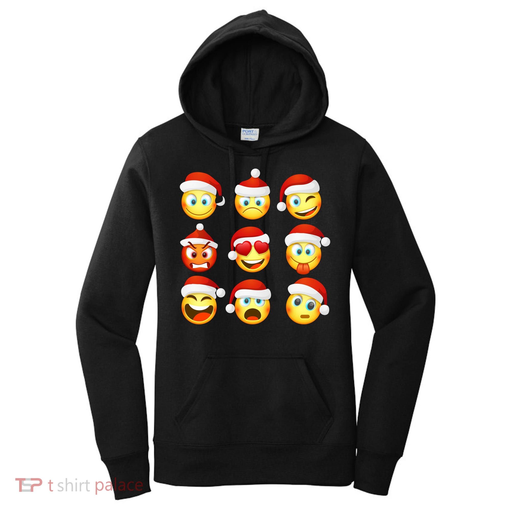 Christmas Emoji's Smiley Women's Hoodie