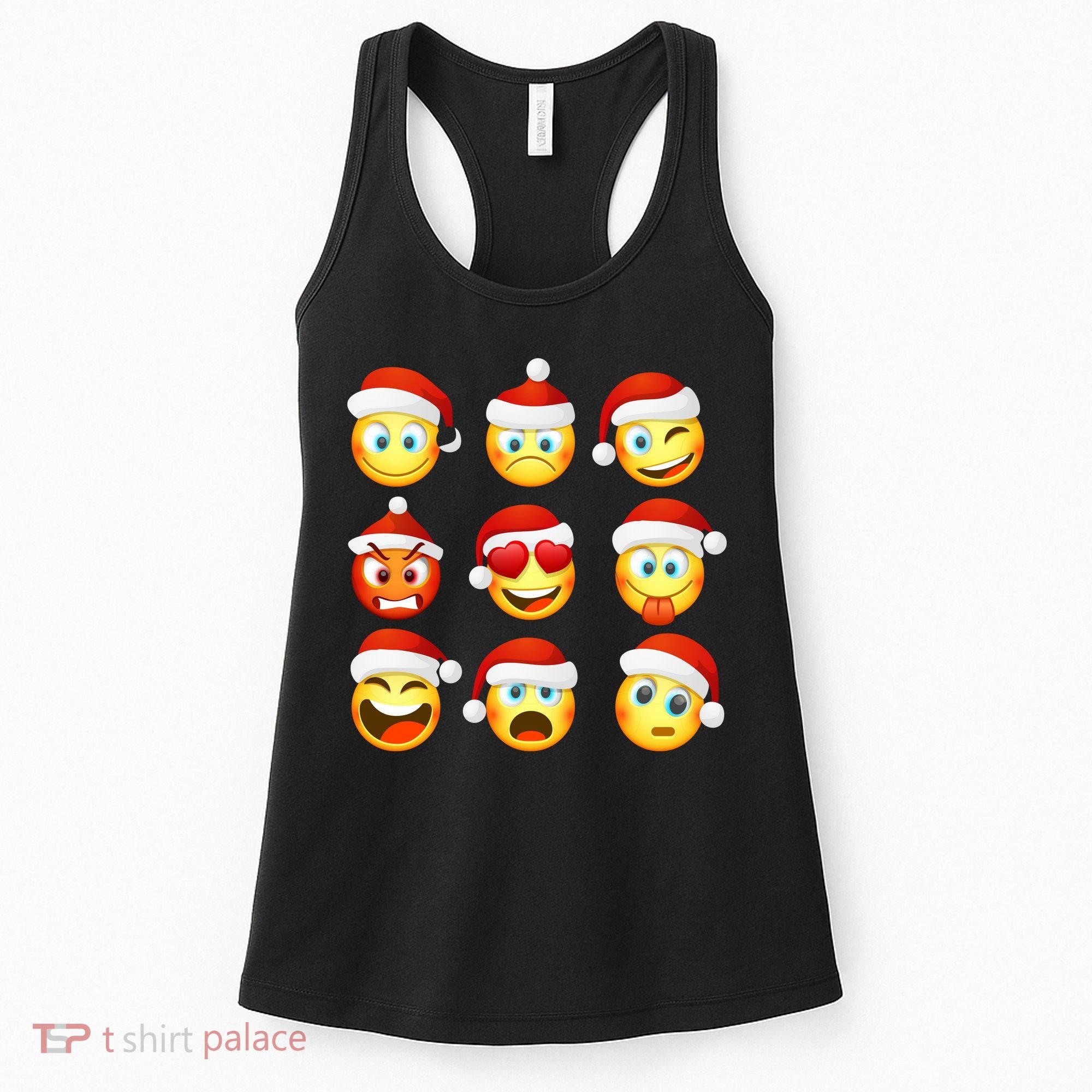 Christmas Emoji's Smiley Women's Tank Top