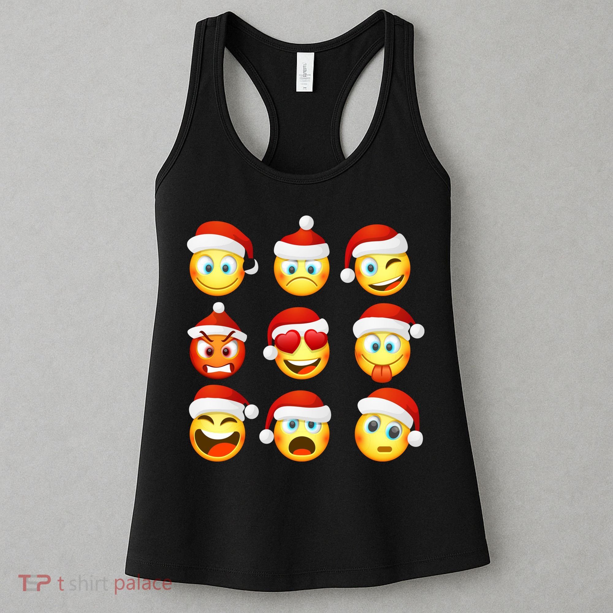 Christmas Emoji's Smiley Women's Tank Top