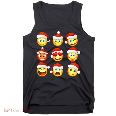 Christmas Emoji's Smiley Tank Top