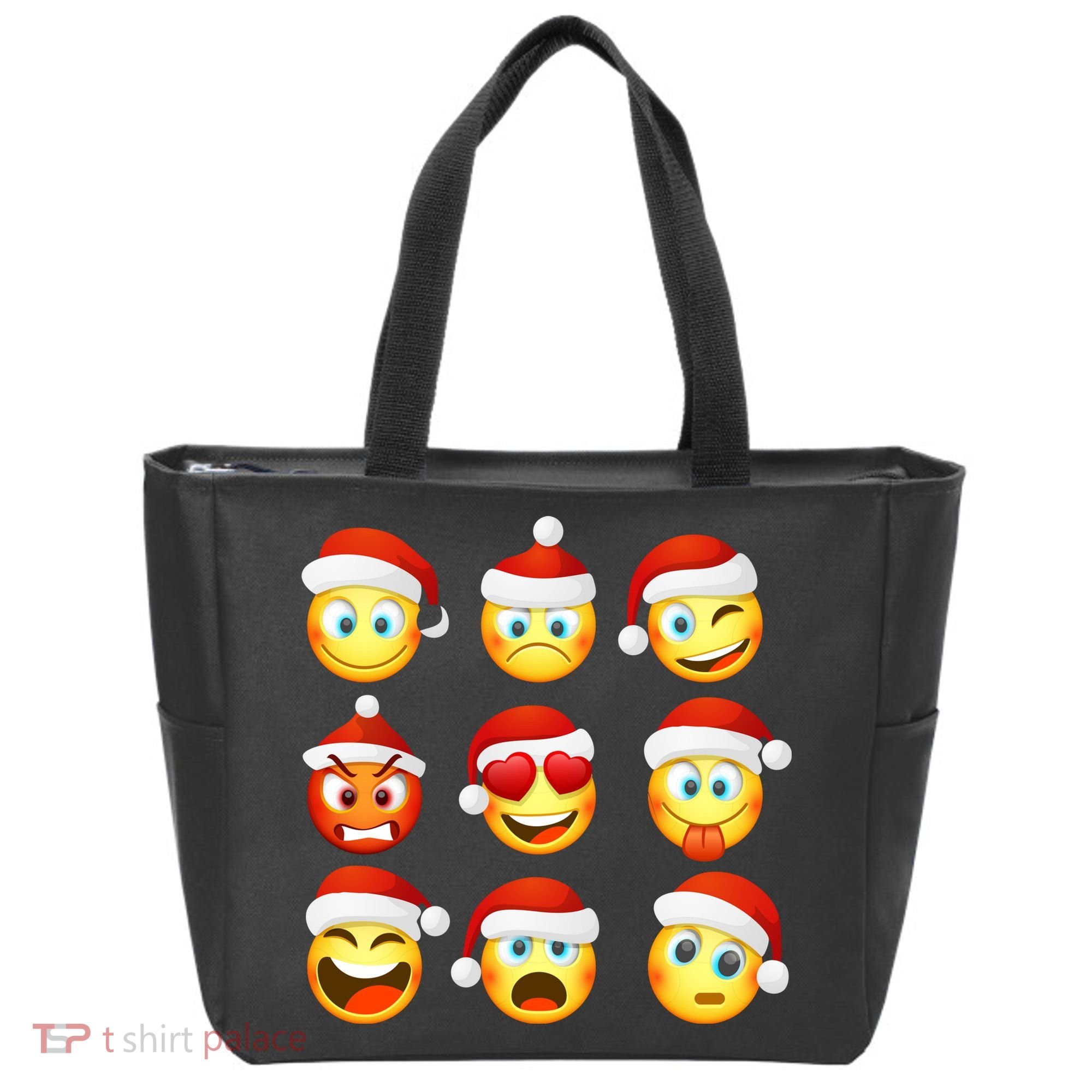 Christmas Emoji's Smiley Tote Bag