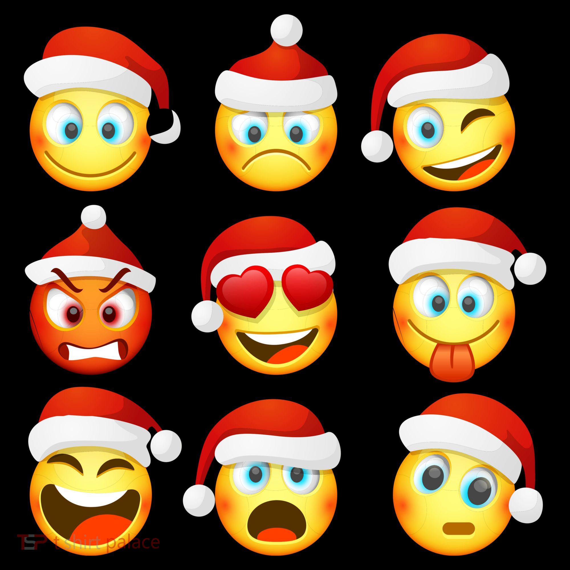 Christmas Emoji's Smiley Tote Bag