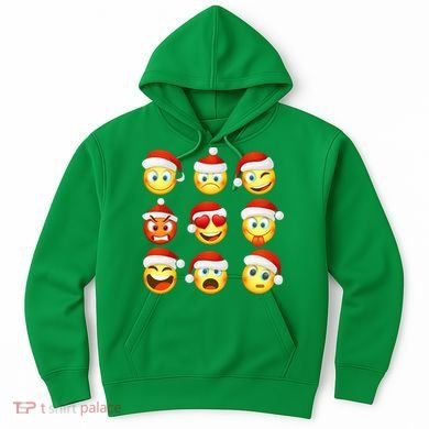 Christmas Emoji's Smiley Hoodie