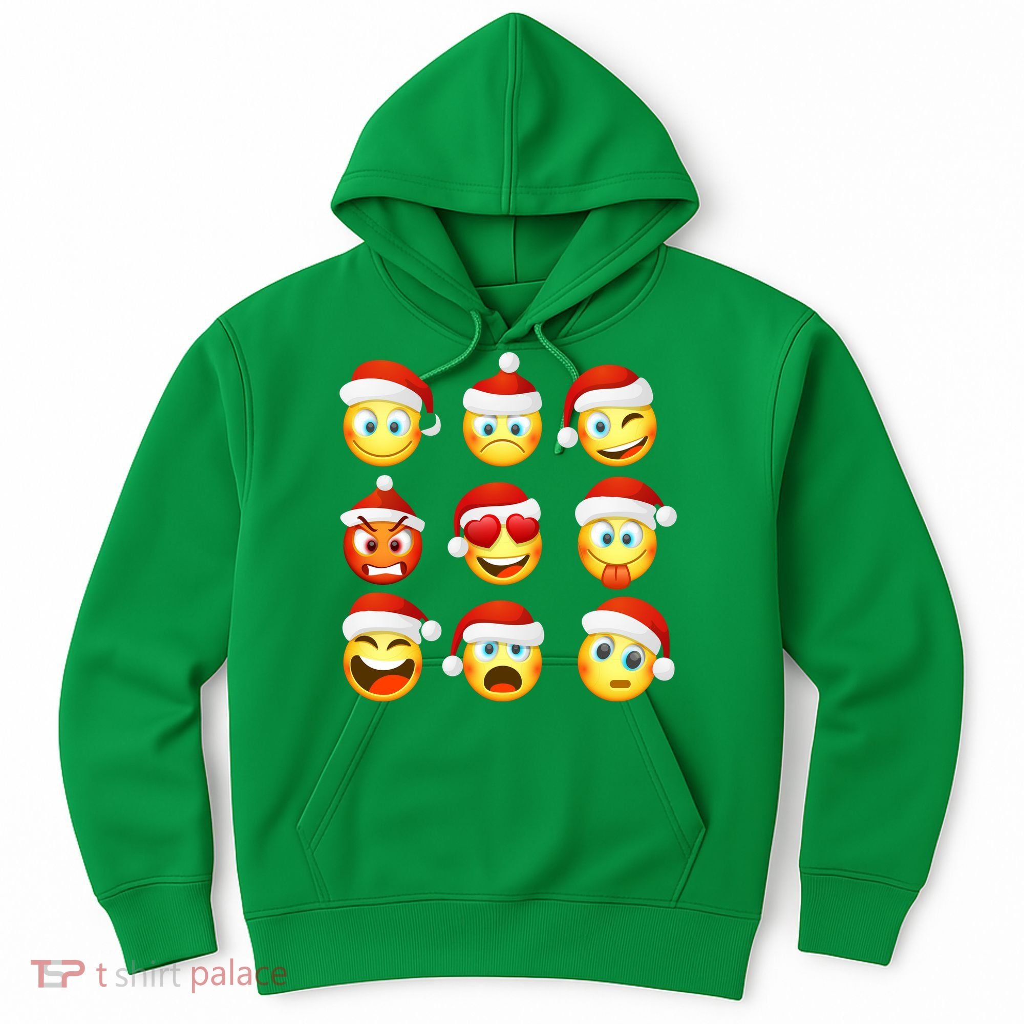 Christmas Emoji's Smiley Hoodie