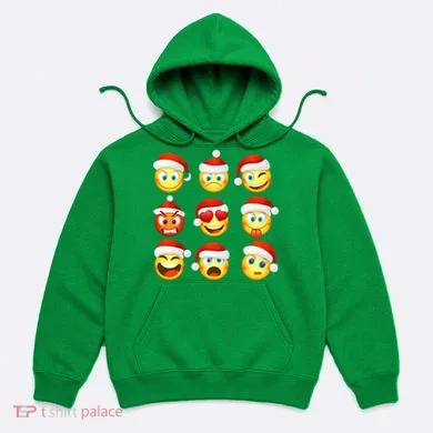 Christmas Emoji's Smiley Hoodie
