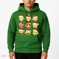 Christmas Emoji's Smiley Hoodie thumb 2