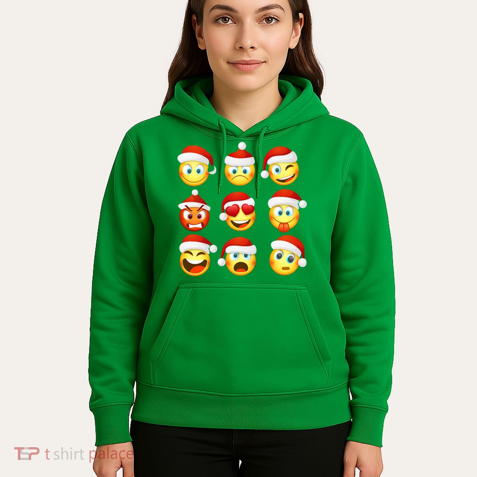 Christmas Emoji's Smiley Hoodie