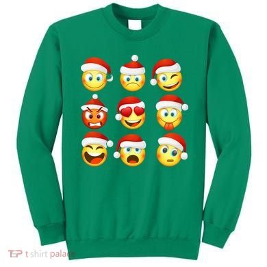 Christmas Emoji's Smiley Sweatshirt