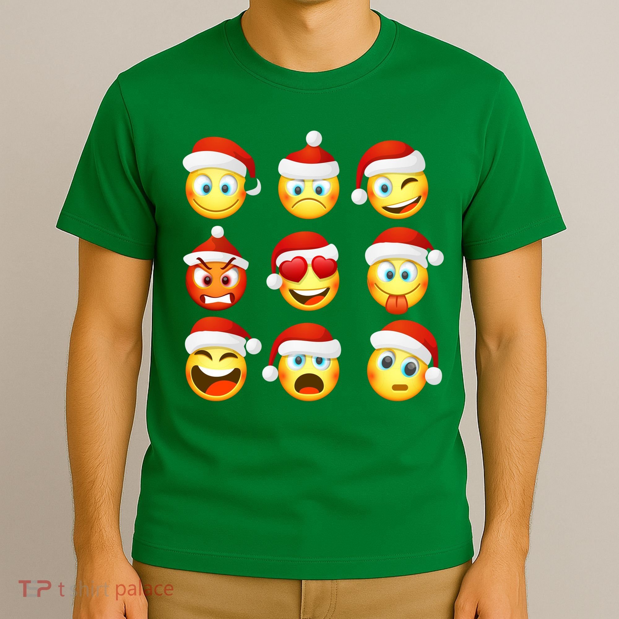Christmas Emoji's Smiley T-Shirt