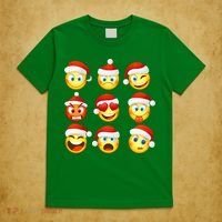 Christmas Emoji's Smiley T-Shirt thumb 5