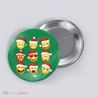 Christmas Emoji's Smiley Button thumb 0