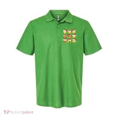 Christmas Emoji's Smiley Polo