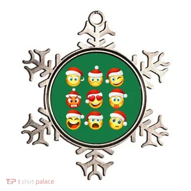 Christmas Emoji's Smiley Ornament