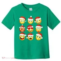 Christmas Emoji's Smiley Toddler T-Shirt thumb 0