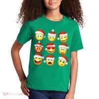 Christmas Emoji's Smiley Kids T-Shirt thumb 2