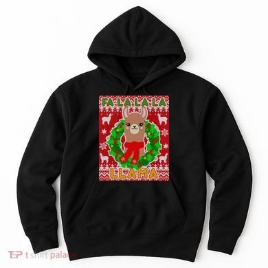 Christmas Fa La La La Llama Ugly Sweater Hoodie