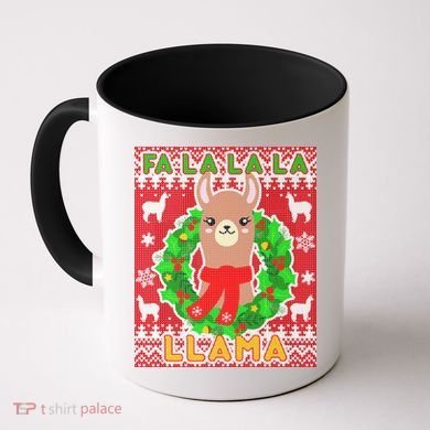 Christmas Fa La La La Llama Ugly Sweater Coffee Mug