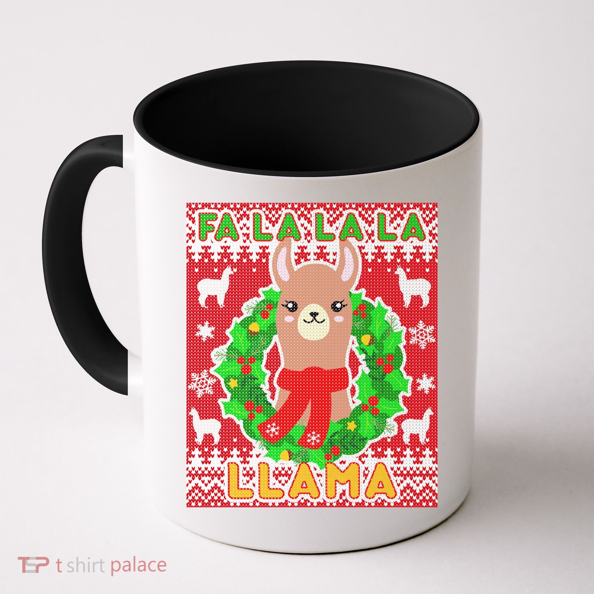 Christmas Fa La La La Llama Ugly Sweater Coffee Mug