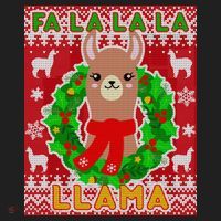 Christmas Fa La La La Llama Ugly Sweater Beanie thumb 2