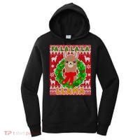 Christmas Fa La La La Llama Ugly Sweater Women's Hoodie thumb 0