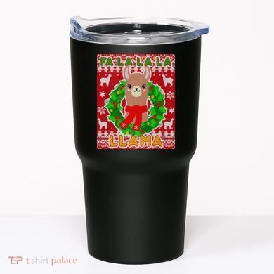 Christmas Fa La La La Llama Ugly Sweater Tumbler