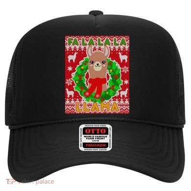 Christmas Fa La La La Llama Ugly Sweater Hat