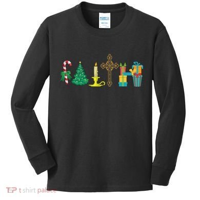 Christmas Faith Kids Long Sleeve Shirt