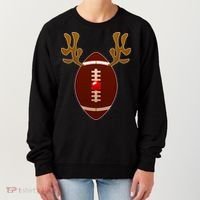 Christmas Football Reindeer  Women's Sweatshirt thumb 0
