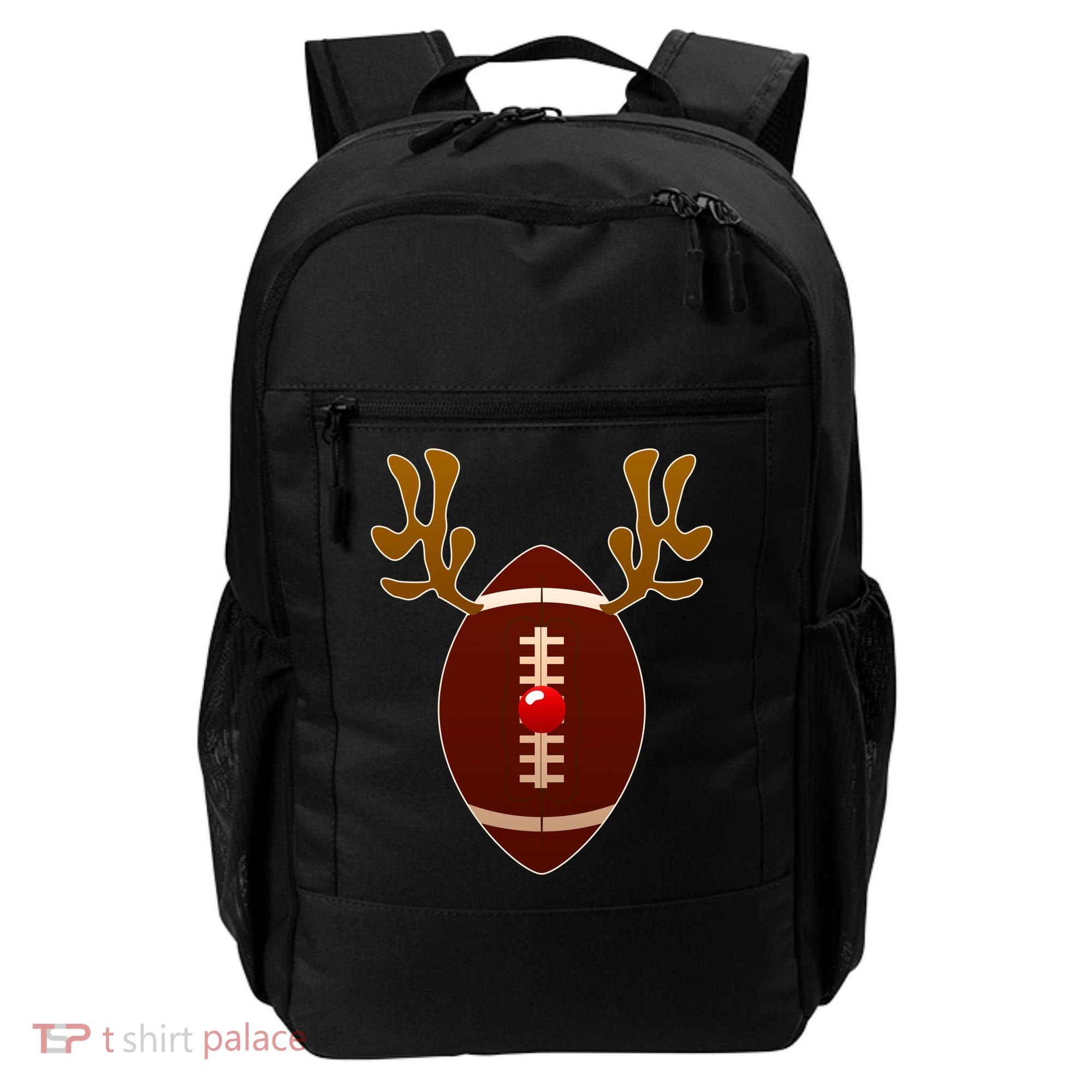 Christmas Football Reindeer  Backpack