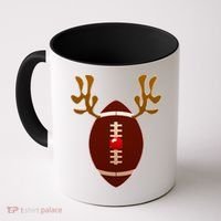 Christmas Football Reindeer  Coffee Mug thumb 0
